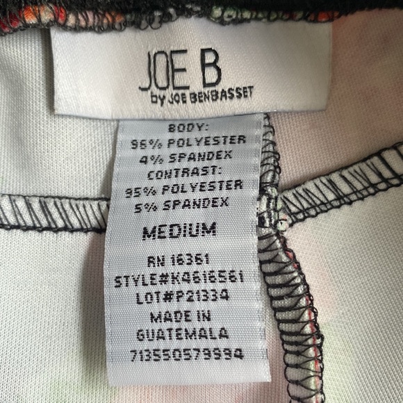 JOE B by Joe Benbasset Floral Joggers, Size M, NWT - Picture 3 of 9